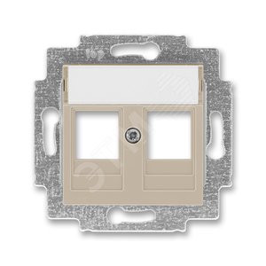 ABB Levit Кофе макиато Накладка с суппортом для информационных разъёмов | 5014H-A01018 18 | 2CHH291018A4018 | ABB - ABB