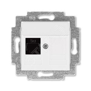 ABB Levit Белый Розетка комп. RJ45 категория 5e и заглушка | 5014H-A51017 03W | 2CHH295117A6003 | ABB - ABB