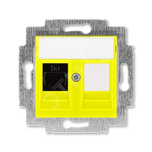ABB Levit Жёлтый Розетка комп. RJ45 категория 5e и заглушка | 5014H-A51017 64W | 2CHH295117A6064 | ABB - ABB