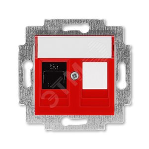 ABB Levit Красный Розетка комп. RJ45 категория 5e и заглушка | 5014H-A51017 65W | 2CHH295117A6065 | ABB - ABB