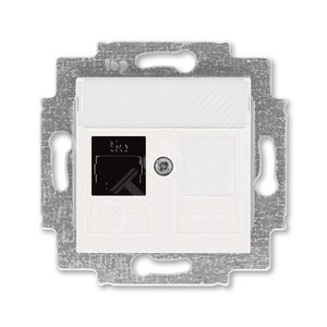 ABB Levit Жемчуг Розетка комп. RJ45 категория 5e и заглушка | 5014H-A51017 68W | 2CHH295117A6068 | ABB - ABB