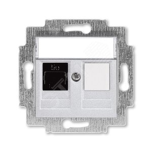 ABB Levit Серебро Розетка комп. RJ45 категория 5e и заглушка | 5014H-A51017 70W | 2CHH295117A6070 | ABB - ABB