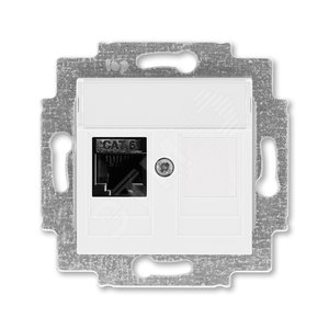 ABB Levit Белый Розетка комп. RJ45 категория 6 и заглушка | 5014H-A61017 03W | 2CHH296117A6003 | ABB - ABB
