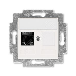 ABB Levit Жемчуг Розетка комп. RJ45 категория 6 и заглушка | 5014H-A61017 68W | 2CHH296117A6068 | ABB - ABB