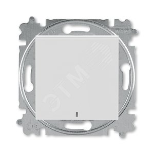 ABB Levit Серый / белый Выключатель 1-кл. с подсветкой | 3559H-A01446 16W | 2CHH590146A6016 | ABB - ABB