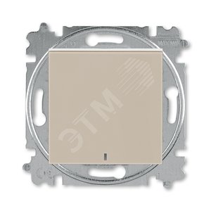 ABB Levit Кофе макиато / белый Выключатель 1-кл. с подсветкой | 3559H-A01446 18W | 2CHH590146A6018 | ABB - ABB