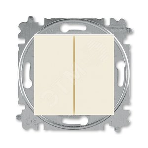 ABB Levit Слоновая кость / белый Выключатель 2-кл. | 3559H-A05445 17W | 2CHH590545A6017 | ABB - ABB