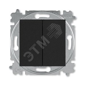 ABB Levit Антрацит / дымчатый чёрный Выключатель 2-кл. | 3559H-A05445 63W | 2CHH590545A6063 | ABB