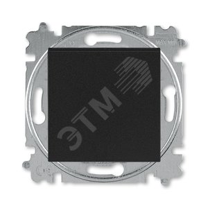 Переключатель перекрёстный одноклавишный ABB Levit антрацит / дымчатый чёрный (3559H-A07445 63W)