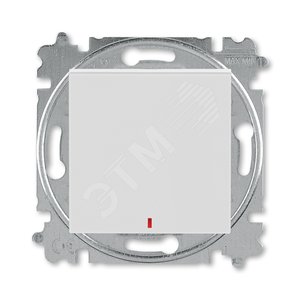 ABB Levit Серый / белый Переключатель 1-кл. с подсветкой контрольная | 3559H-A25445 16W | 2CHH592545A6016 | ABB - ABB