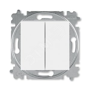ABB Levit Белый / ледяной Переключатель 2-кл. | 3559H-A52445 01W | 2CHH595245A6001 | ABB - ABB