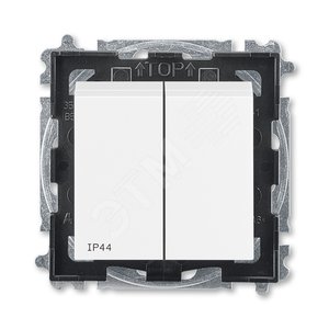 ABB Levit Белый / белый Выключатель 2-кл. IP44 | 3559H-A05940 03 | 2CHH595940A4003 | ABB - ABB