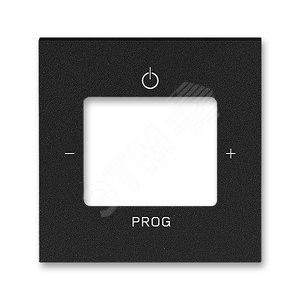 Накладка ABB Levit для механизмов FM радио / Busch-iNet радио / Bluetooth радио антрацит (3299H-A40200 63)