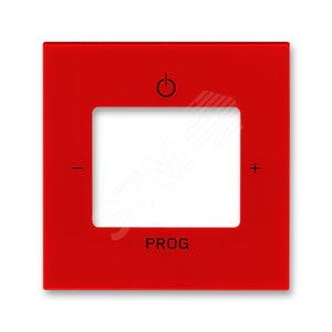 ABB Levit Красный / дымчатый чёрный Накладка для механизмов FM радио / Busch-iNet радио / Bluetooth радио Красный | 3299H-A40200 65 | 2CHH704020A4065  - ABB