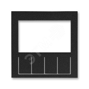 ABB Levit Антрацит / дымчатый чёрный Сменная панель на накладку терморегулятора / таймера Антрацит | ND3292H-A11 63 | 2CHH910011A8063 | ABB