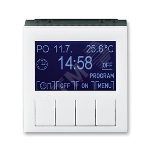 Таймер ABB Levit программируемый белый / дымчатый чёрный (3292H-A20301 62) - ABB