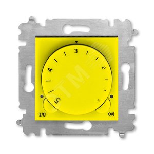 ABB Levit Жёлтый / дымчатый чёрный Терморегулятор с поворотной ручкой 16А | 3292H-A00003 64W | 2CHH920003A6064 | ABB - ABB