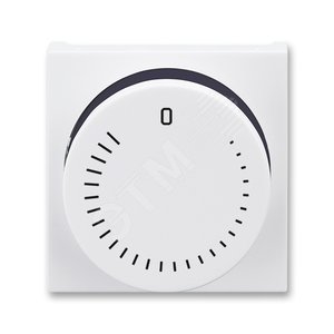 ABB Levit Белый / дымчатый чёрный Накладка для механизма регулирования скорости вращения вентилятора | 3294H-A00130 62 | 2CHH940130A4062 | ABB - ABB