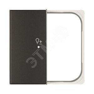 SRD-2-L-85NS Клавиша двойная левая free@home, SKY, светорегулятор, черный бархат|2CLA852641A1501| ABB