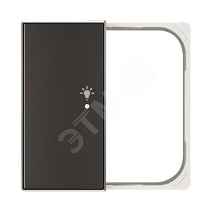 SRL-2-L-85NS Клавиша двойная левая free@home, SKY, освещение, черный бархат|2CLA852642A1501| ABB