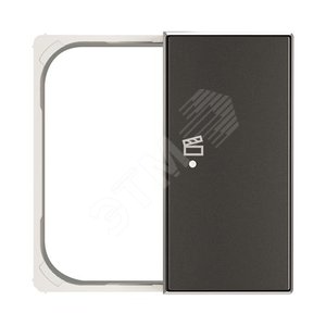 SRS-2-R-85NS Клавиша двойная правая free@home, SKY, сцена, черный бархат (SRS-2-R-85NS)