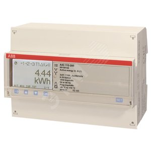 Счетчик электроэнергии трехфазный однотарифный 5(80)А класс 1 RS485 (2CMA100555R1000) - ABB