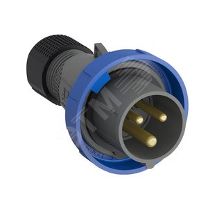 Вилка кабельная Easy&Safe 232EP6W, 32А, 2P+E, IP67, 6ч|2CMA101095R1000| ABB - ABB