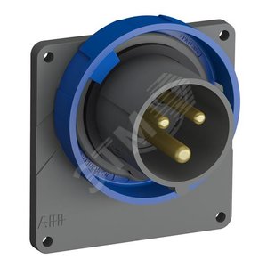 Вилка пр.флан.  216EBU6W,16A,2P+E,IP67,6ч