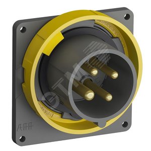 Вилка с прямым фланцем Easy&Safe 316EBU4W,16A,3P+E,IP67,4ч|2CMA101262R1000| ABB - ABB