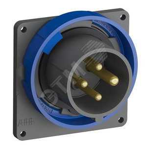 Вилка с прямым фланцем Easy&Safe 316EBU9W,16A,3P+E,IP67,9ч|2CMA101266R1000| ABB