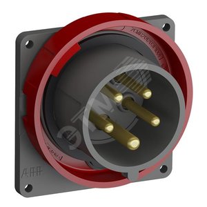 Вилка с прямым фланцем Easy&Safe 416EBU6W,16A,3P+N+E,IP67,6ч|2CMA101270R1000| ABB - ABB