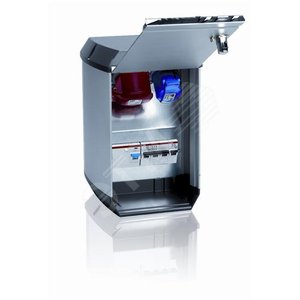 Бокс с разъемами в сборе CWF1216E/10A две секции, CEE 2P+E 16A, АВДТ 10A, счетчик электроэнергии | 2CMA177259R1000 | ABB - ABB