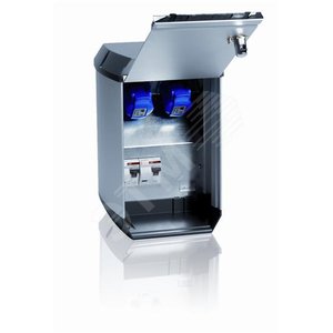 Панель монтажная 2xВА 16А CWB2 оцинкованная сталь 2xSchuko