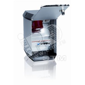 Бокс с разъемами в сборе CEE 3P+N+E 16A/ВДТ 30мА/2хВА 16А/10А CWF12K Schuko