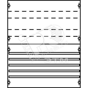 Модуль шин 5х250+2рейки 2V02 500х600мм