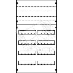 Панель для модульных уст-в 1ряд/6 реек | 1V2KA | ABB