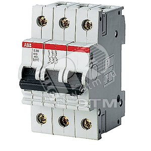 Выключатель автоматический трехполюсный 1.6А C S283UC (S283UC C1,6) - ABB