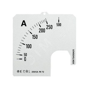 Шкала для амперметра SCL-A5-5/72|2CSG122021R5011| ABB - ABB