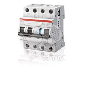 Выключатель автоматический дифференциальный DS203NC 3п+N 25А B 300мА тип A | 2CSR256140R3255 | ABB