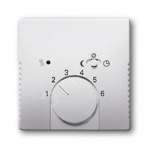 Плата центральная (накладка) для механизма терморегулятора (термостата) 1095 U, 1096 U, серия pur/сталь | 1710-0-3756 | 2CKA001710A3756 | ABB 2