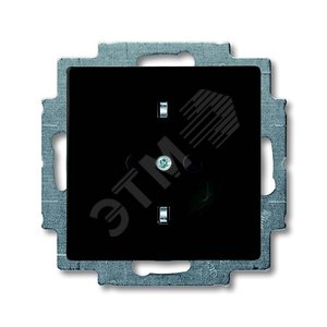 ABB Basic 55 Шато (чёрный) Розетка с/з | 2011-0-6142  | 2CKA002011A6142 | ABB - фото 2