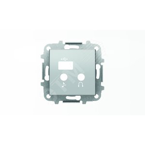 Накладка для механизма медиа-комбайна арт.9368.3, серия SKY, цвет серебристый алюминий|2CLA856830A1301| ABB 2