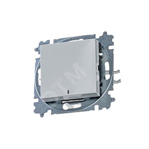ABB Levit Серый / белый Выключатель 1-кл. с подсветкой | 3559H-A01446 16W | 2CHH590146A6016 | ABB - фото 2