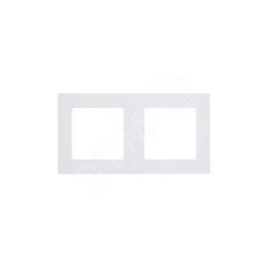 ABB Levit Белый / дымчатый чёрный Рамка 2-ая | 3901H-A05020 62W | 2CHH015020A6062 | ABB - фото 3