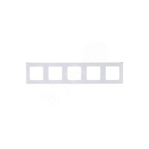 ABB Levit Белый / дымчатый чёрный Рамка 5-ая | 3901H-A05050 62W | 2CHH015050A6062 | ABB - фото 5