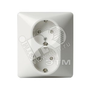 Розетка DoubleSCHUKO в сборе с заземлением, 16А / 250В, зажимные клеммы, серия Jussi, белый | 302EUJ | 2TKA000945G1 | ABB - ABB