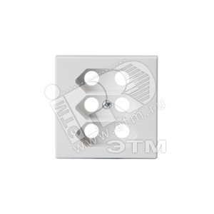 Impressivo Центральная плата евро розетки белый (303C-84)