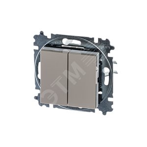 ABB Levit Кофе макиато / белый Выключатель 2-кл. | 3559H-A05445 18W | 2CHH590545A6018 | ABB - фото 2
