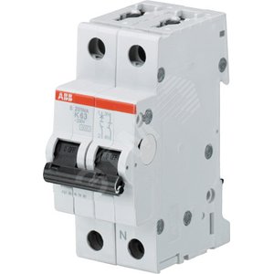 Выключатель автоматический двухполюсный (1п+N) S201M 0,5А K 10кА (S201M K0.5NA) | 2CDS271103R0157 | ABB 2