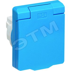 ABB Zenit UJP Розетка с/з арт.3288 BL, панельная 2P+E, IP54 с крышкой, 10/16А, 250В, белый | 3288 BL  | 2CLA328800A1101 | ABB - ABB